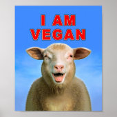 IK BEN VEGAN POSTER (Voorkant)