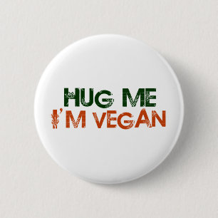 Ik ben Vegan. Ronde Button 5,7 Cm