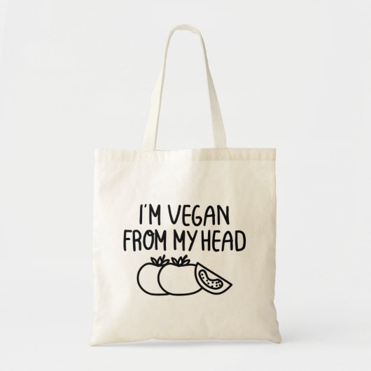Ik ben Vegan Tote Bag (Voorkant)