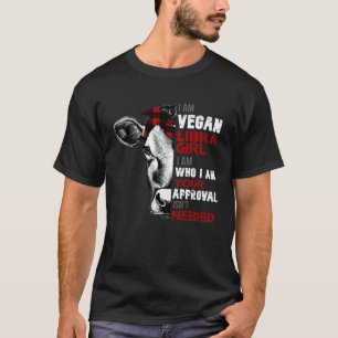 Ik Ben Vegan Weegschaal Meisje Koe Vrouwen Meisjes T-shirt