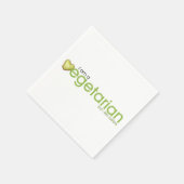 Ik ben Vegetarian Paper Napkin Servet (Hoek)