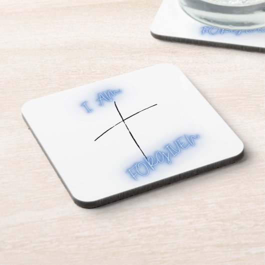 Ik ben Vergeven Blauwe Kruis Bier Onderzetter (Linkerzijde)