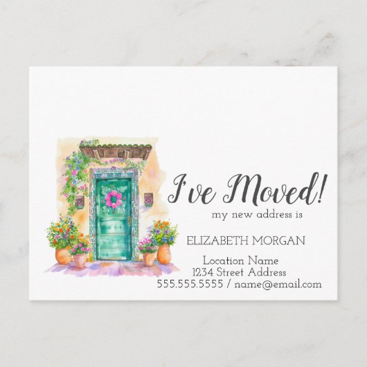 Ik ben verhuisd, Mexicaanse huis deur aankondiging (Voorkant)