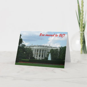 Ik ben verhuisd naar Washington DC Aankondiging
