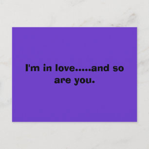 Ik ben verliefd... en jij ook. briefkaart