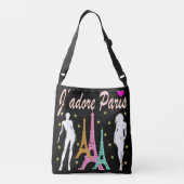 IK BEN VERLIEFD OP DE PARIJSE CANVAS TAS (Achterkant)