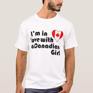 Ik ben verliefd op een Canadees meisje T-shirt
