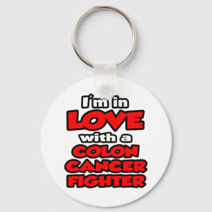 Ik ben verliefd op een Colon Cancer Fighter Sleutelhanger