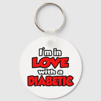Ik ben verliefd op een diabeticus sleutelhanger