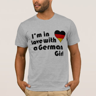 Ik ben verliefd op een duits meisje t-shirt