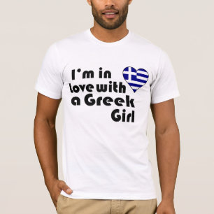 Ik ben verliefd op een Grieks meisje T-shirt