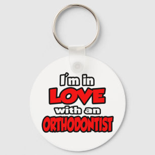 Ik ben verliefd op een orthodontist sleutelhanger