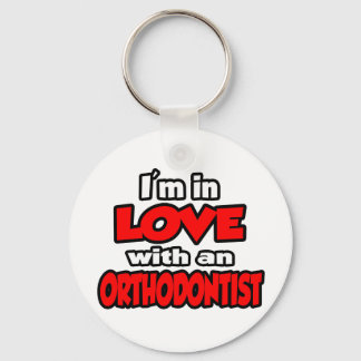 Ik ben verliefd op een orthodontist sleutelhanger