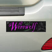 Ik ben verliefd op een Werewolf Bumpersticker (Op auto)