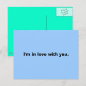 Ik ben verliefd op je. briefkaart (Voorkant / Achterkant)