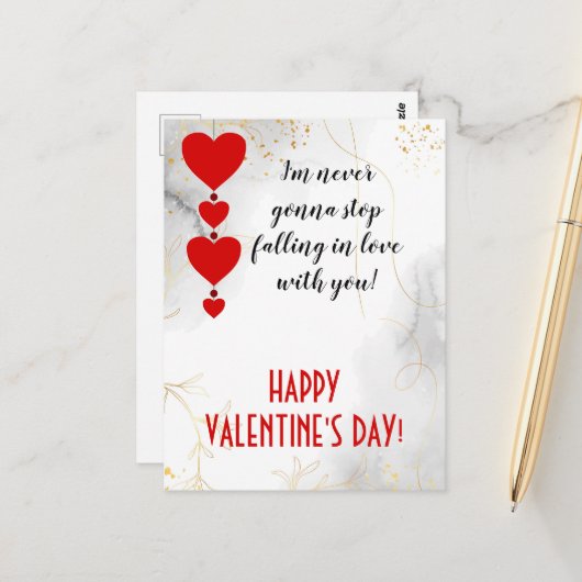 Ik ben verliefd op je, Valentijn Holiday. Briefkaart (Voorkant / Achterkant in situ)
