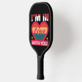 Ik ben verliefd op je Valentijn Pickleball Paddle (Links)
