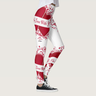 Ik ben verliefd op jullie rode harten leggings