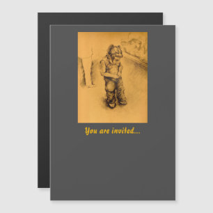 Ik ben verloren in Le Tianguie, Mexico Magnetische Uitnodiging