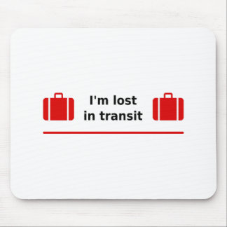 Ik ben verloren in Transit Double Suitcase Light-C Muismat