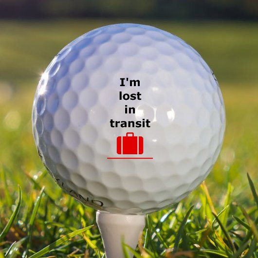 Ik ben verloren in Transit Travel Suitcase Light-C Golfballen