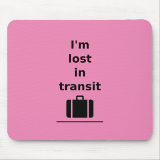Ik ben verloren in Transit Travel Suitcase Light-M Muismat