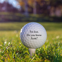 Ik ben Verloren Persoonlijke Aangepaste Golfbal