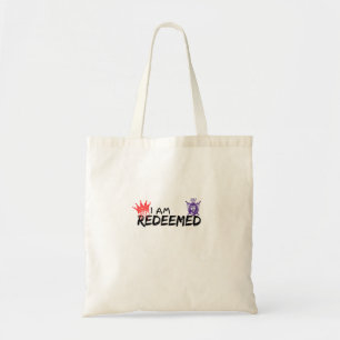 Ik ben verloste Christelijke Canvas tas