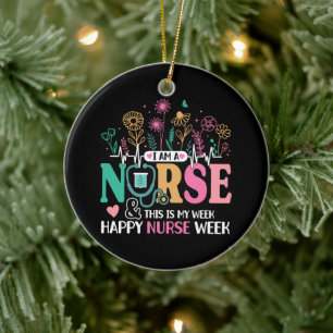 Ik Ben Verpleegkundige En Dit Is Mijn Week Gelukki Keramisch Ornament
