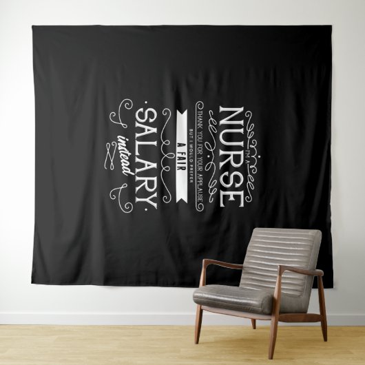 Ik ben verpleegster, bedankt voor het applaus, eer wandkleed (In Situ (horizontaal))