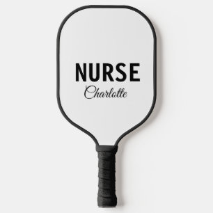 Ik ben verpleegster medisch expert voeg uw naam te pickleball paddle