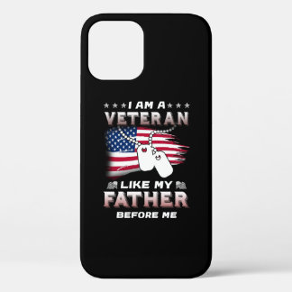 Ik ben veteraan zoals mijn vader voor mij veteraan iPhone 12 pro hoesje