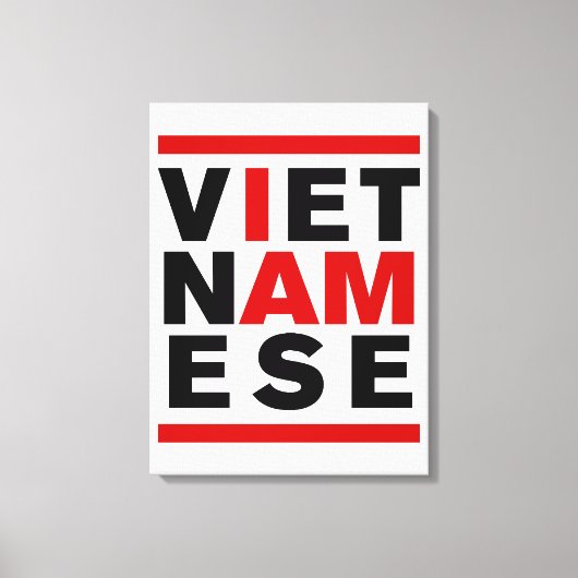 IK BEN VIETNAMESE CANVAS AFDRUK (Voorkant)