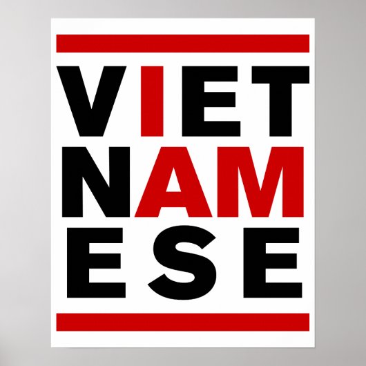 IK BEN VIETNAMESE POSTER (Voorkant)