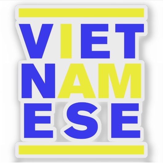 IK BEN VIETNAMESE STICKER (Voorkant)