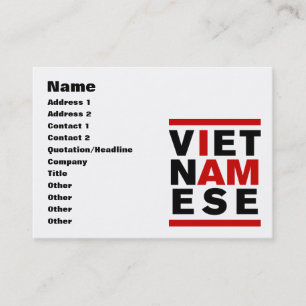 IK BEN VIETNAMESE VISITEKAARTJE