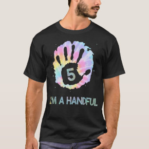 Ik ben vijf jaar oude Tie Dye 5 jaar T-shirt