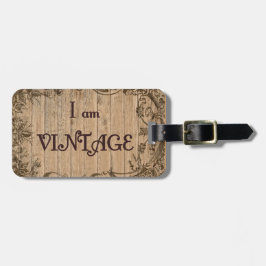 Ik ben vintage bagagelabel