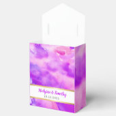Ik ben VIOLET WATERVERF Trouwgeschenk Favor Box Bedankdoosjes (Geopend)