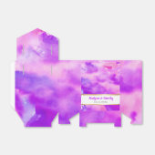 Ik ben VIOLET WATERVERF Trouwgeschenk Favor Box Bedankdoosjes (Uitgevouwen)