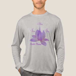 Ik Ben Violette Vlam Met Lotus Tri-Blend Shirt