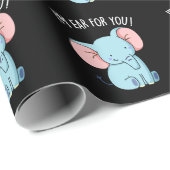 Ik ben voor je grappige olifant Pun Dark BG Cadeaupapier (Rol Hoek)