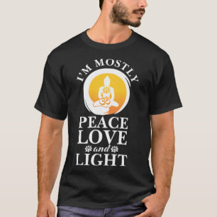 Ik ben vooral vrede liefde en lichte retro yoga vo t-shirt