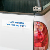Ik ben Vrouw Bekijk mij Stemming 2024 Wave Stemmin Bumpersticker (Op Truck)