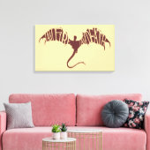 Ik ben vuur ik ben dood - Grafisch Canvas Afdruk (Insitu (Woonkamer))