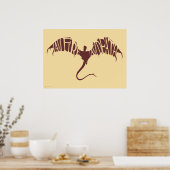 Ik ben vuur ik ben dood - Grafisch Poster (Keuken)