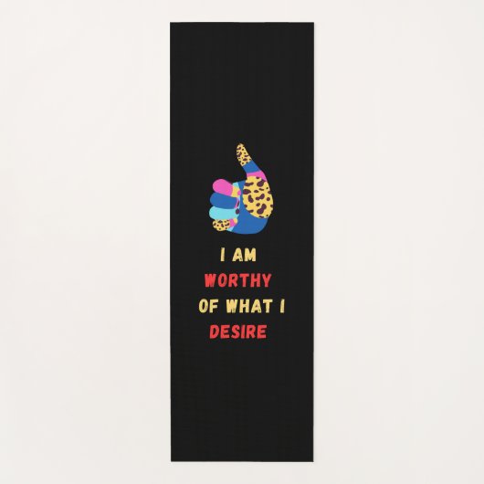 Ik ben waardig yogamat (Voorkant)