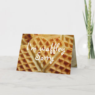 Ik ben waffley sorry schattige grappige verontschu kaart