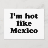 Ik ben warm als Mexico Briefkaart (Voorkant)