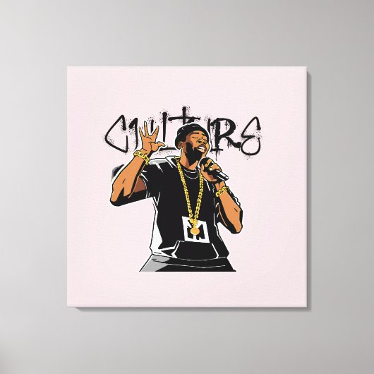 Ik ben wat de cultuur voelt canvas afdruk (Voorkant)